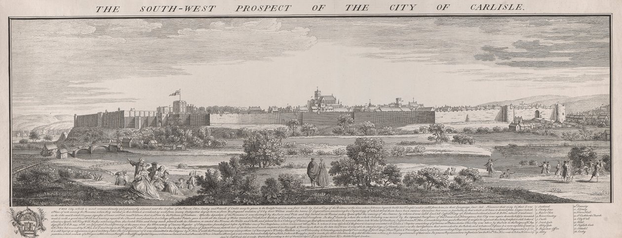 SW Prospect of Carlisle av Samuel Buck