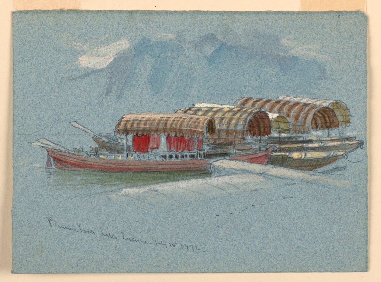 Lystbåter, Vierwaldstättersee av Samuel Colman