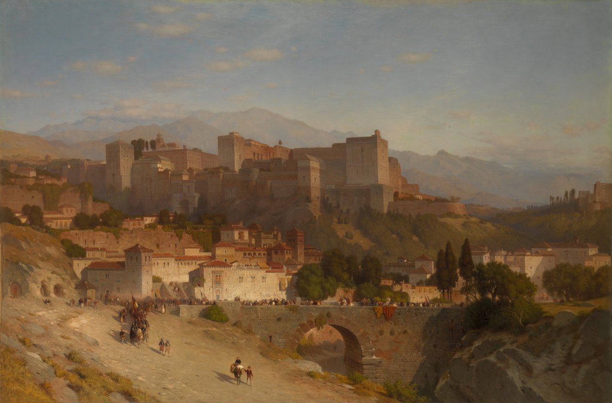 The Hill of the Alhambra, Granada, 1865. av Samuel Colman