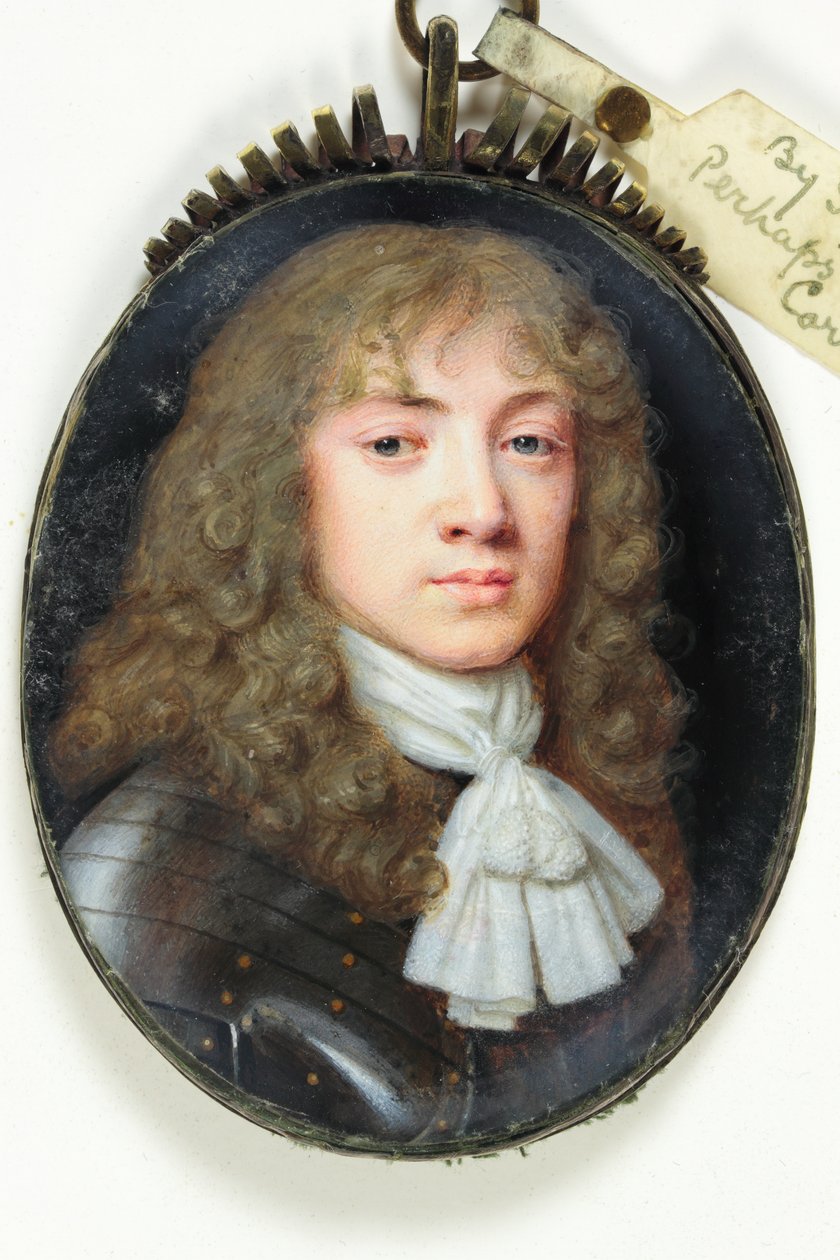 En ung herre (akvarell på vellum) av Samuel Cooper