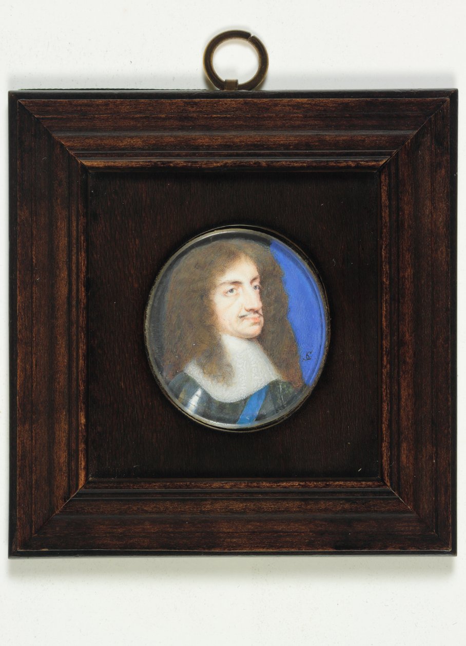 Charles II (akvarell på vellum) av Samuel Cooper