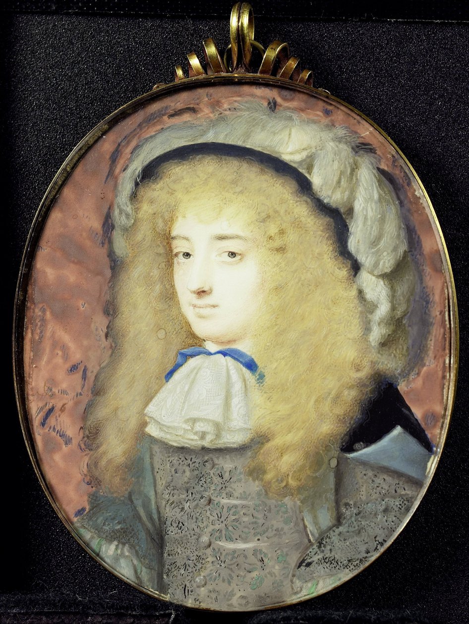 Portrett av Frances Teresa Stuart (1647-1702), hertuginne av Richmond og Lennox, i mannskostyme av Samuel Cooper