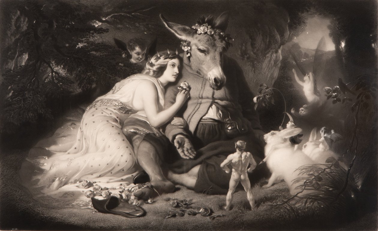 En midtsommernattsdrøm Shakespeare, 4. akt, scene 1, november 1857. av Samuel Cousins