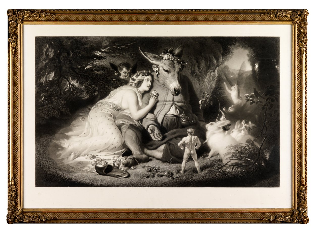 Midtsommernattens drøm (mezzotint) av Samuel Cousins