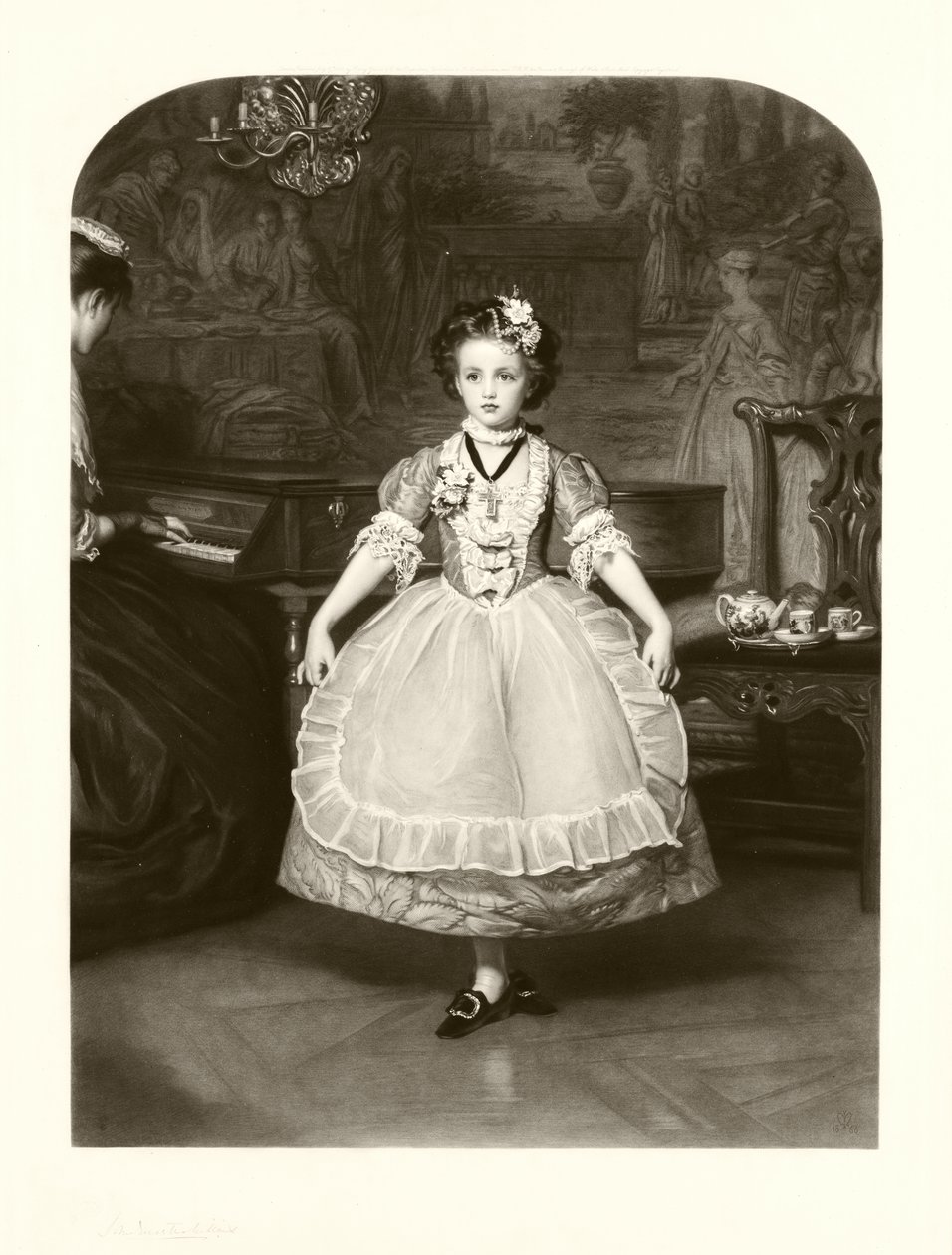 Menuetten (mezzotint) av Samuel Cousins
