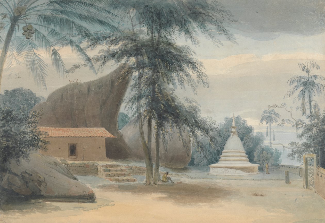 En scene mellom Galle og Matura, omtrent seks mil fra Galle av Samuel Daniell