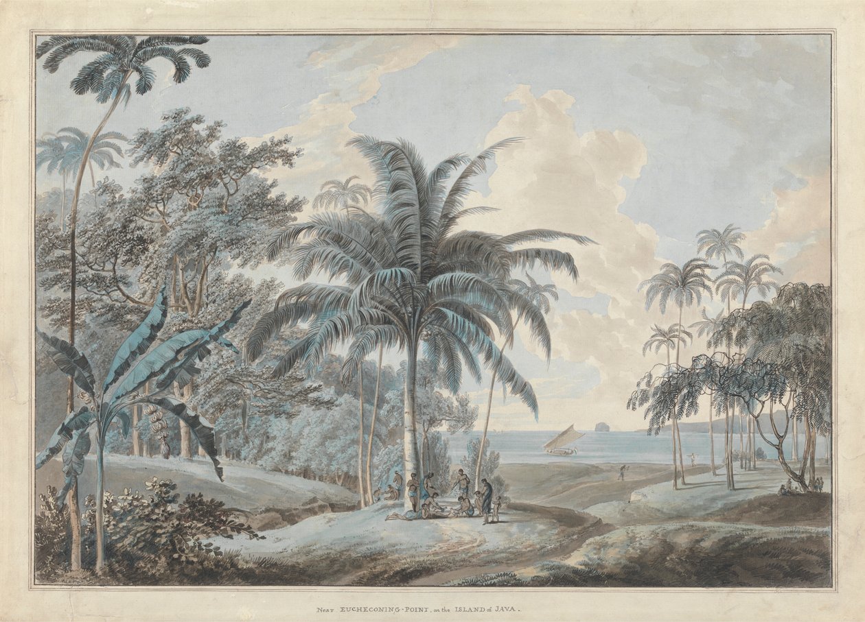 Nær Eucheconing Point, Java av Samuel Daniell