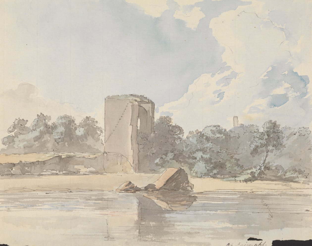 Ved Rajmahal [Rajmahal] av Samuel Davis