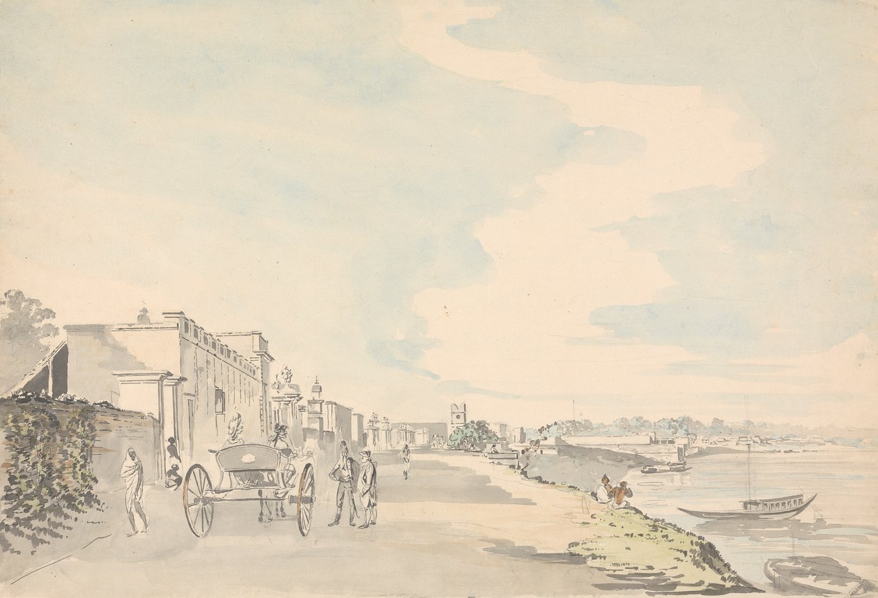 Chandernagore, Vest-Bengal av Samuel Davis