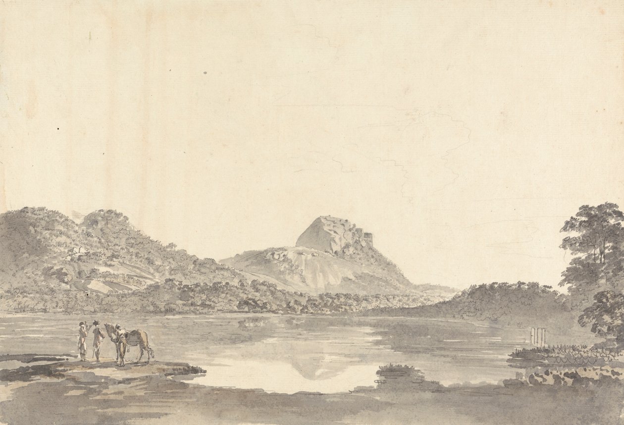 Figurer ved en innsjø av Samuel Davis