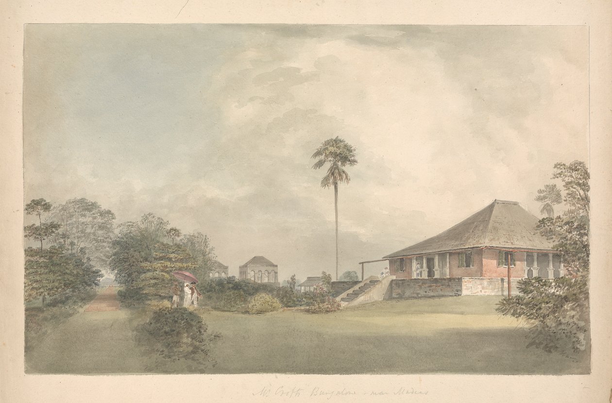 Mr. Crofts bungalow, nær Madras av Samuel Davis