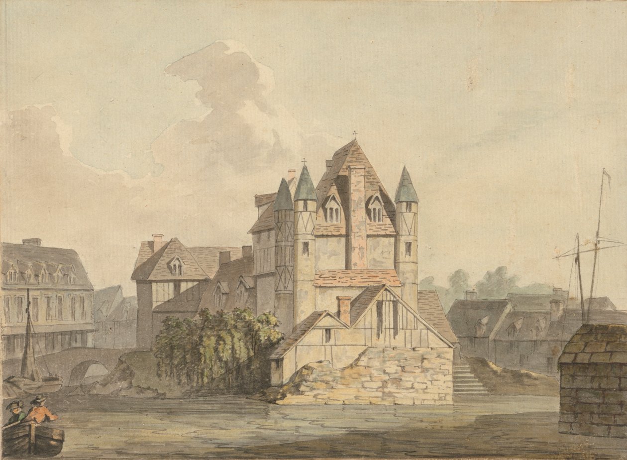 Enden på Ruin'd Bridge i Rouen av Samuel Davis