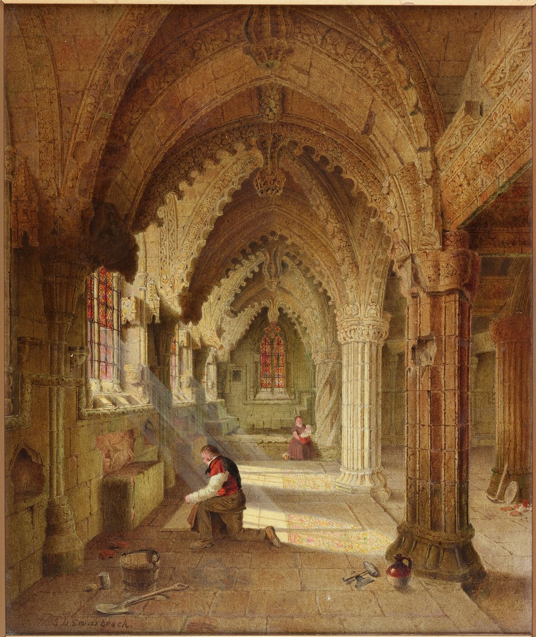 Rosslyn kapell, ca. 1852 av Samuel Dukinfield Swarbreck