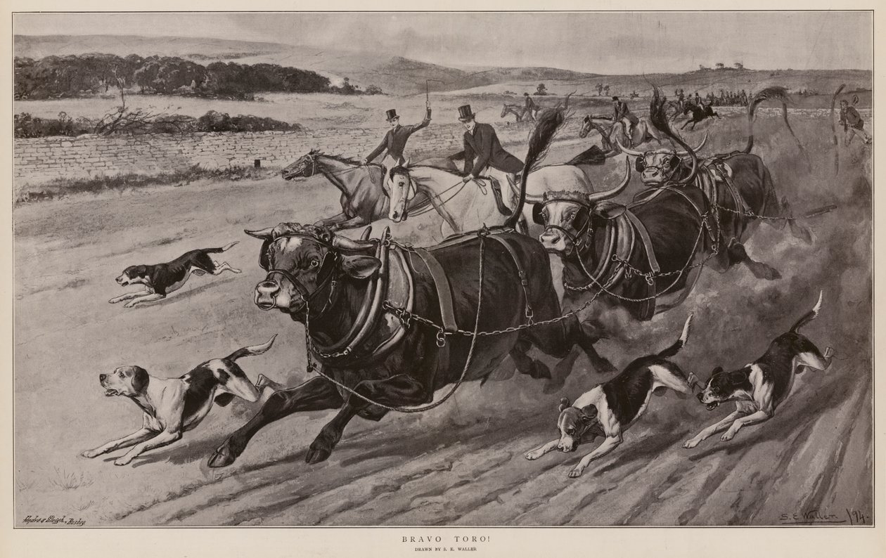Bra Toro! (medlemmer) av Samuel Edmund (after) Waller