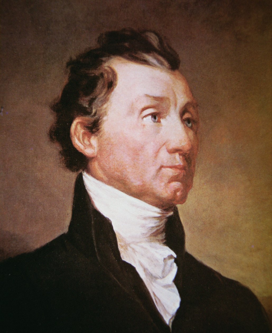 James Monroe (1758-1831) (litho-farge) av Samuel Finley Breese Morse