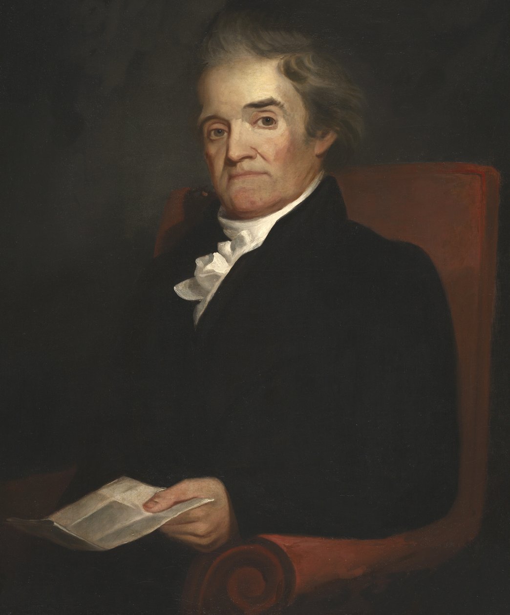 Noah Webster (1758 - 1843) (fargelitografi) av Samuel Finley Breese Morse