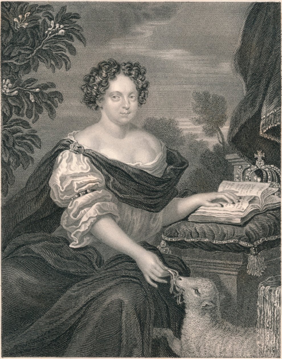Katarina av Braganza. Dronning av Karl den andre, c1826. av Samuel Freeman
