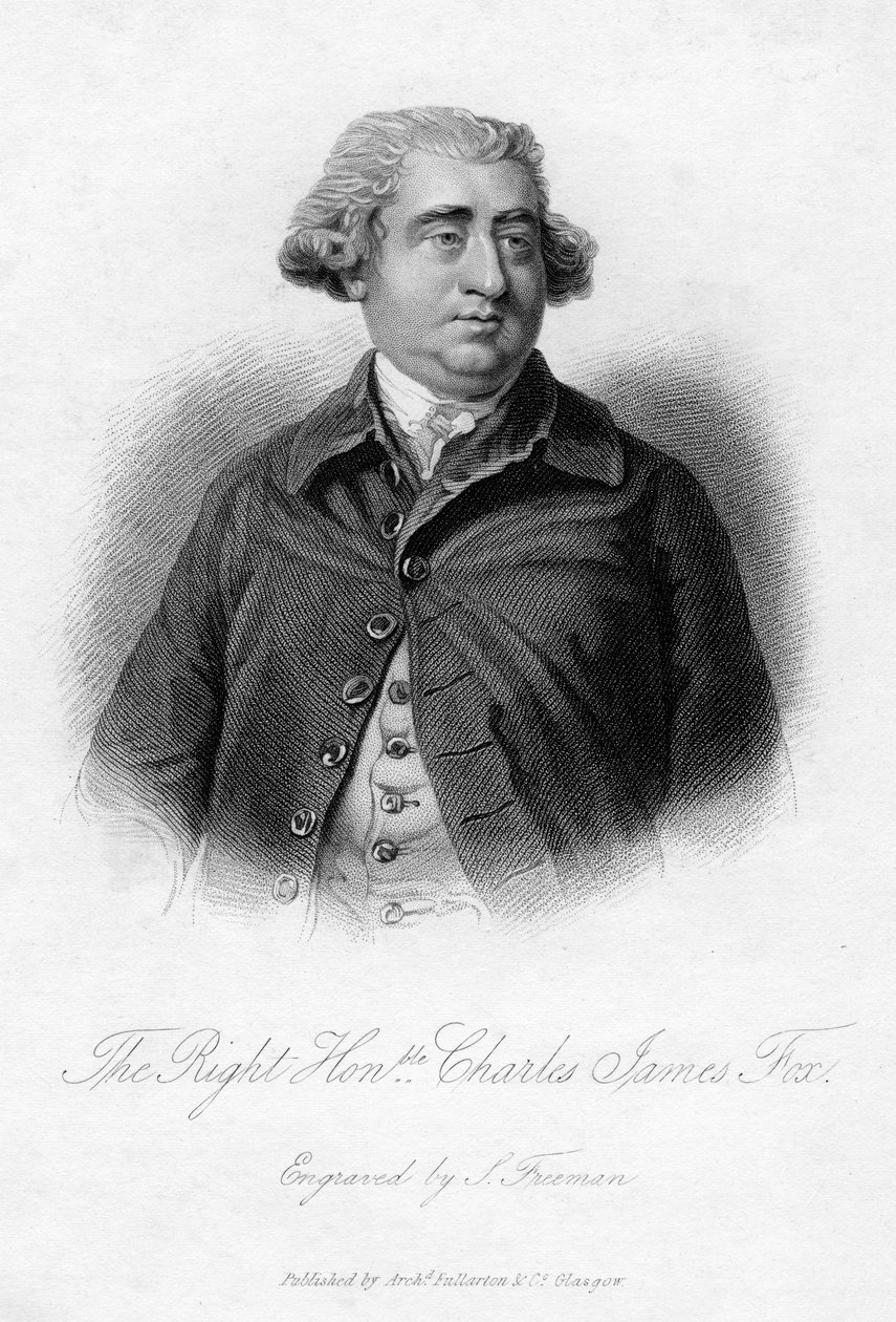 Charles James Fox 1749-1806, whig statsmann, 1800-tallet. av Samuel Freeman