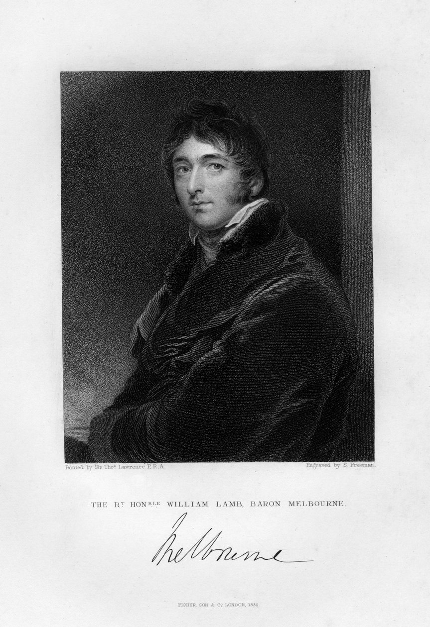 William Lamb 1779-1848, 2. Viscount Melbourne, 1836. av Samuel Freeman