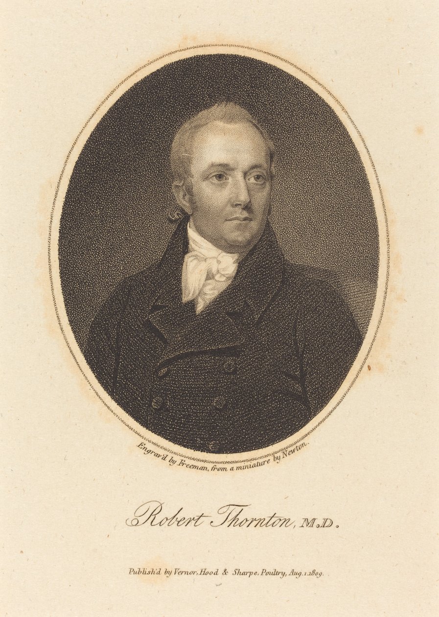 Robert Thornton, MD av Samuel Freeman after William John Newton
