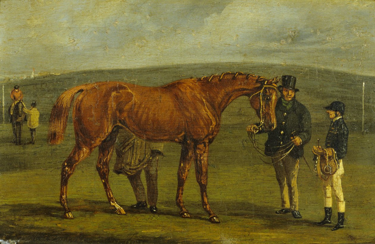 Forberedelse til et løp (olje på lerret) av Samuel Henry Alken