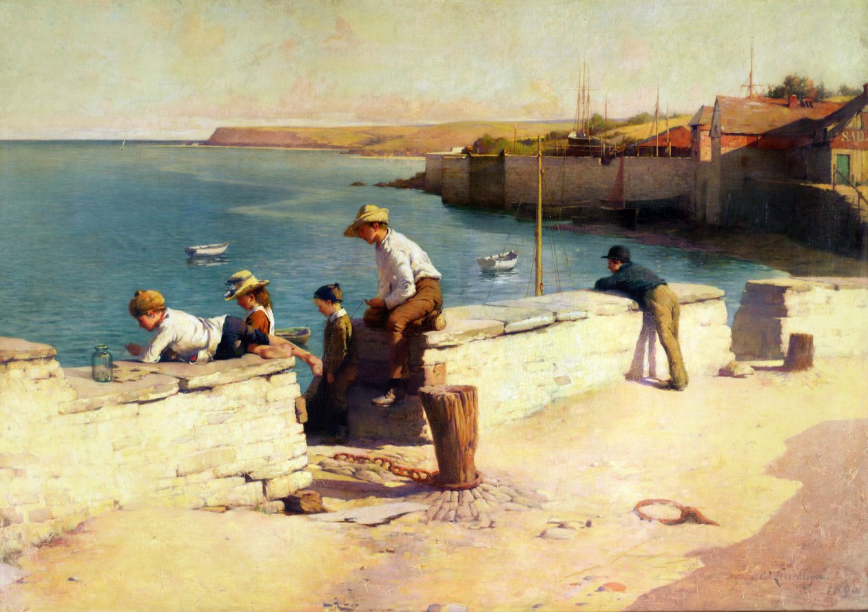 Kveld i Padstow, 1890 av Samuel Henry William Llewelyn