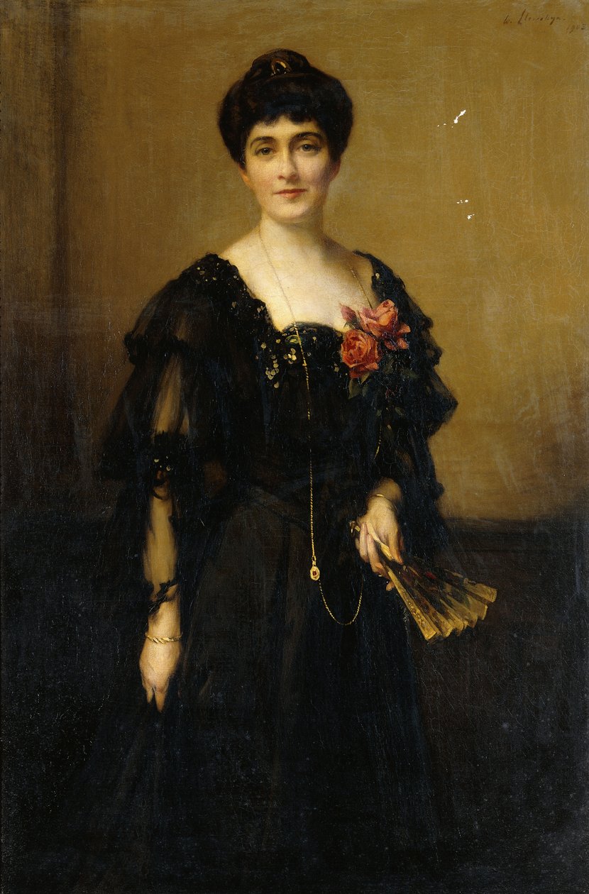 Portrett av fru Frederick Ashton Johnson av Samuel Henry William Llewelyn