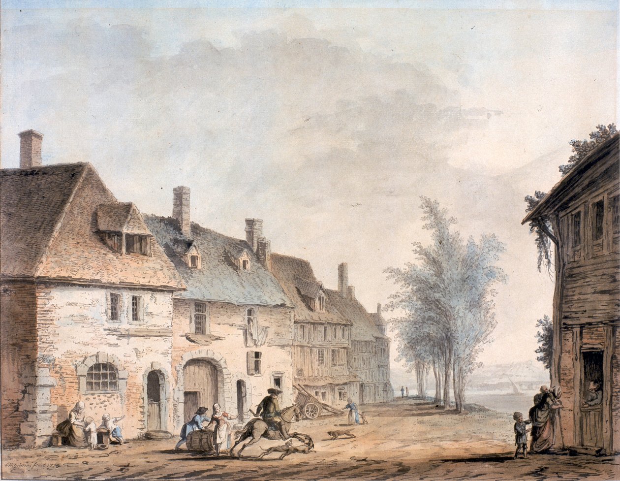 I Dieppe, 1770 av Samuel Hieronymous Grimm