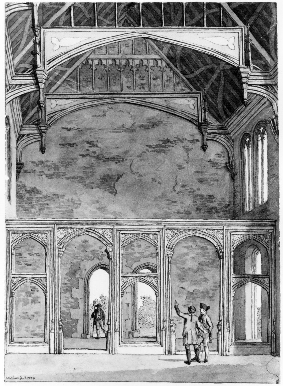 South West End of Great Hall at Eltham, 1779 av Samuel Hieronymous Grimm