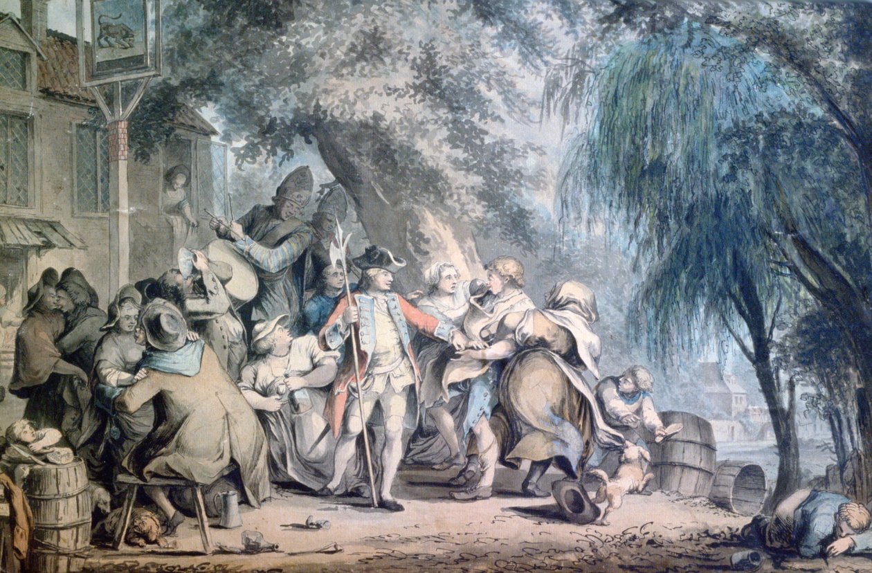 Rekrutteringssersjanten, 1700-tallet av Samuel Hieronymous Grimm