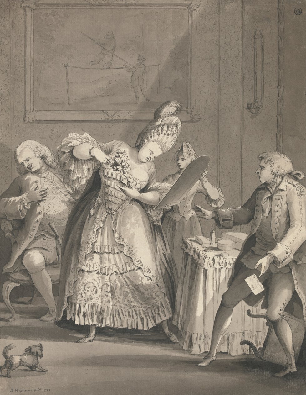 Den engelske damen i Paris av Samuel Hieronymus Grimm