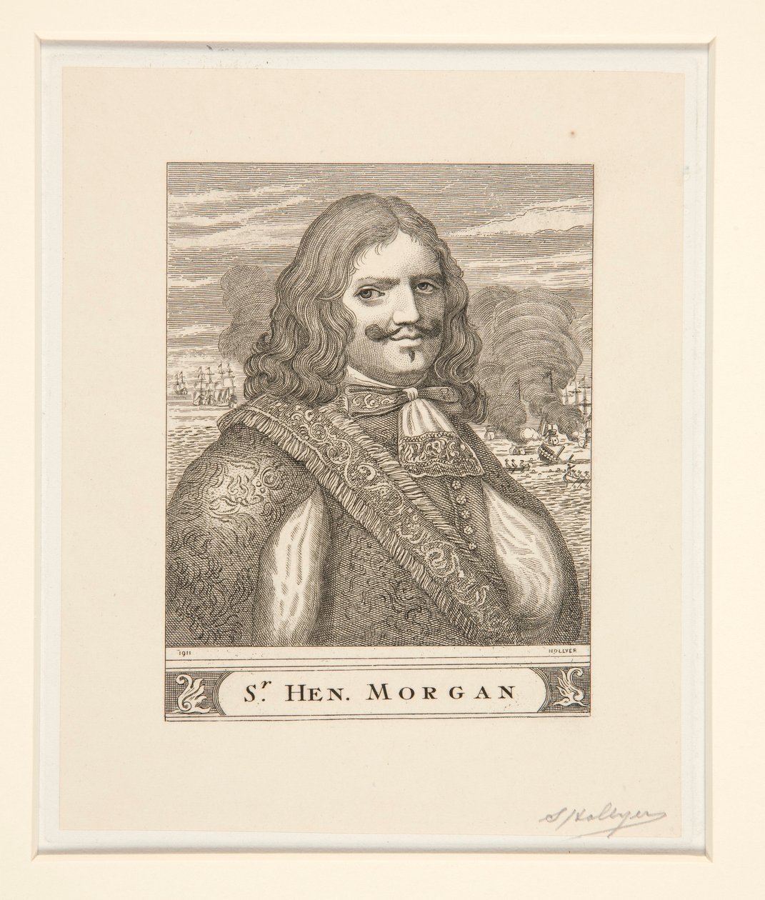 Portrett av Sir Henry Morgan av Samuel Hollyer