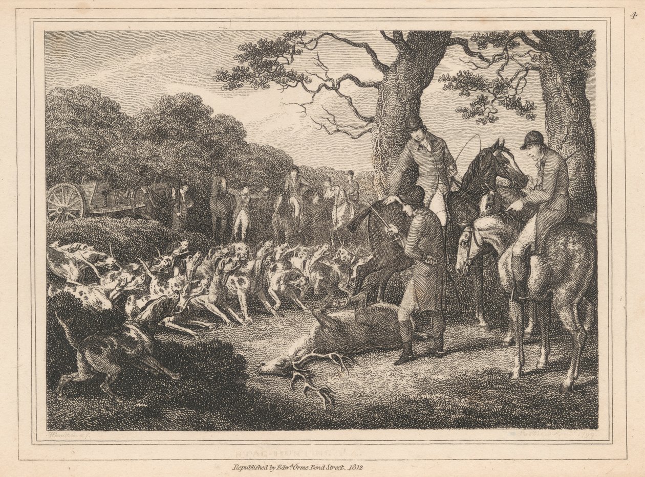 Hjortejakt av Samuel Howitt