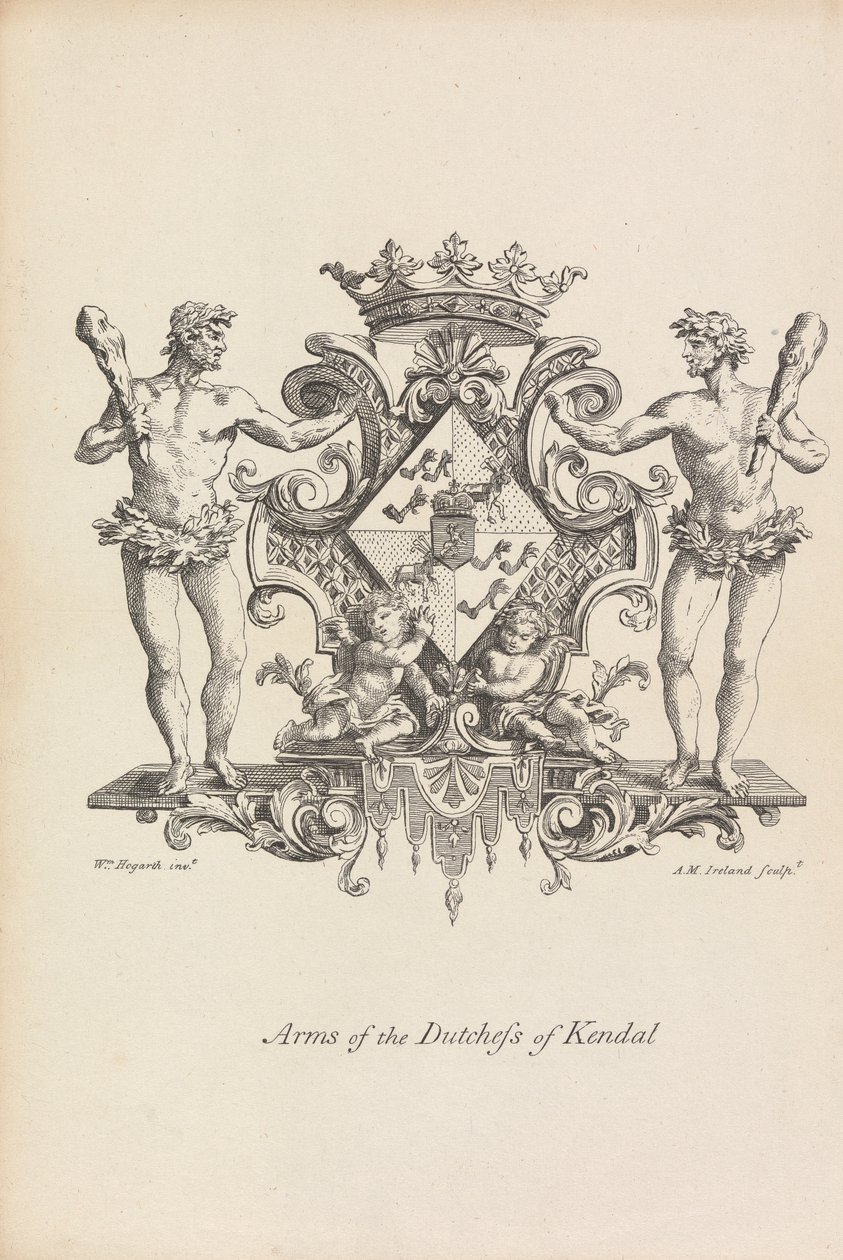 Arms of the Cutchess of Kendal av Samuel Ireland