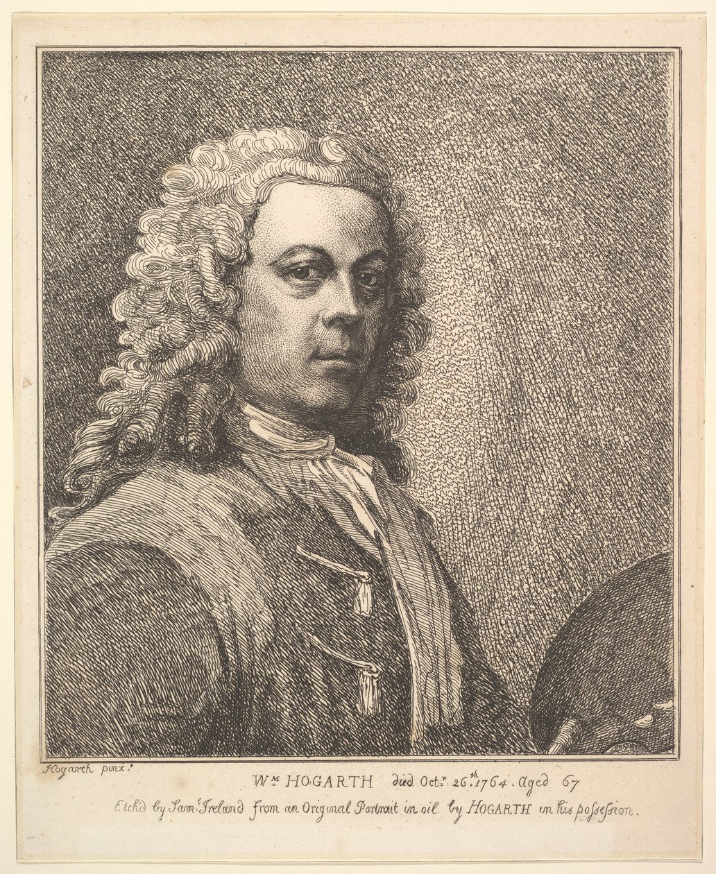 William Hogarth, Selvportrett, 1785. av Samuel Ireland