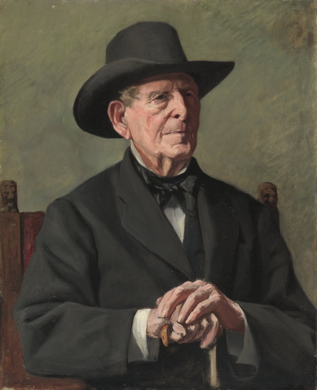 Portrett av en "gammel sjøkaptein" av Samuel Isham