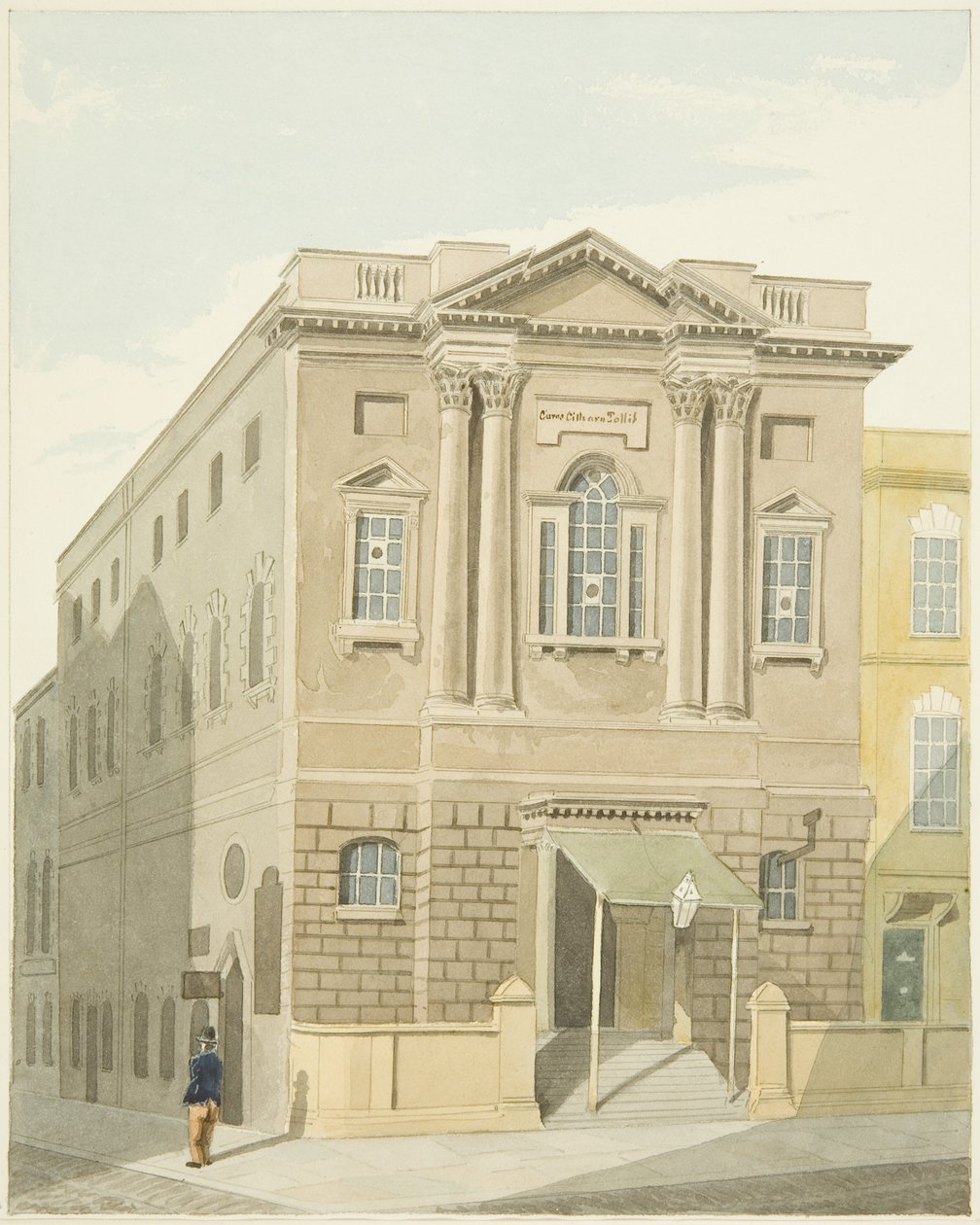 Assembly Rooms, Prince Street (blyant og akvarell på papir) av Samuel Jackson