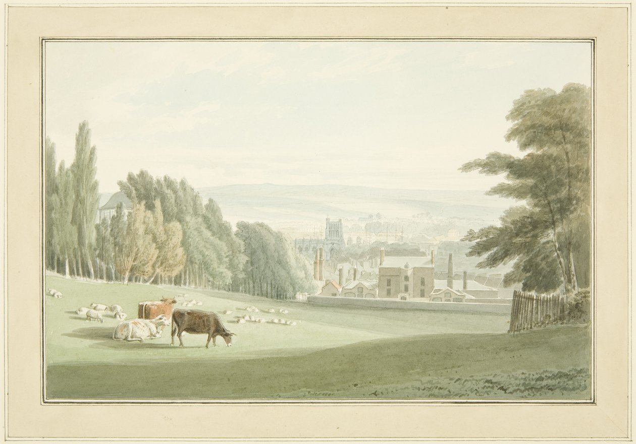 Bristol fra under Royal Fort, Tyndall's Park av Samuel Jackson