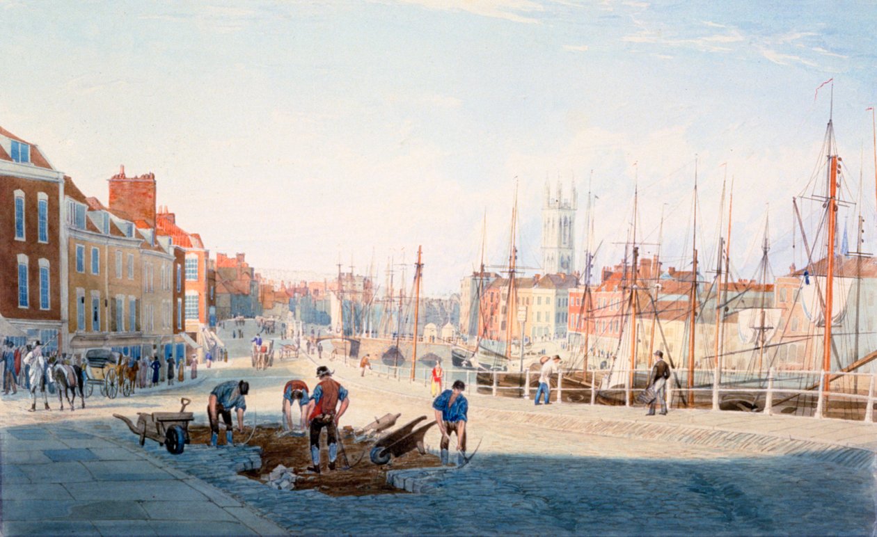 St Augustines Parade, Bristol, c1810 av Samuel Jackson