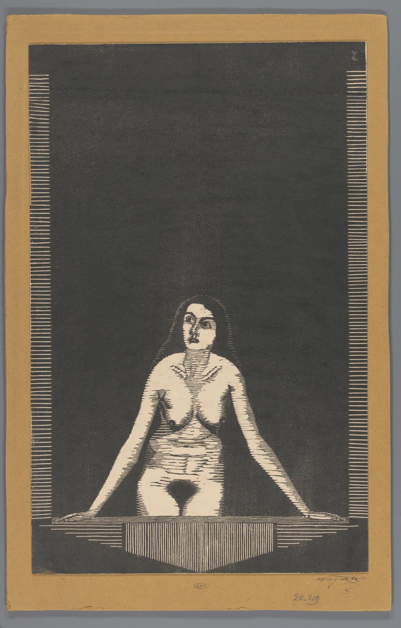 Naken kvinne ved vinduet av Samuel Jessurun de Mesquita (signed by artist)