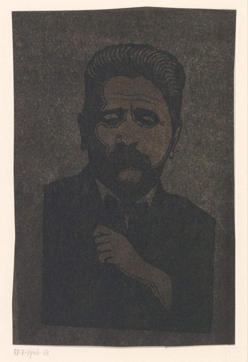 Selvportrett (med skygge) av Samuel Jessurun de Mesquita (signed by artist)