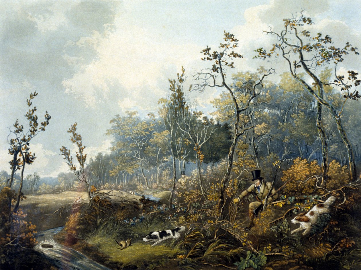Woodcock Shooting, gravert av H.C. Pyall av Samuel John Egbert (after) Jones