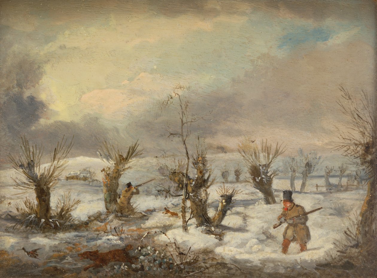 Andeskyting (olje på lerret) av Samuel John Egbert Jones