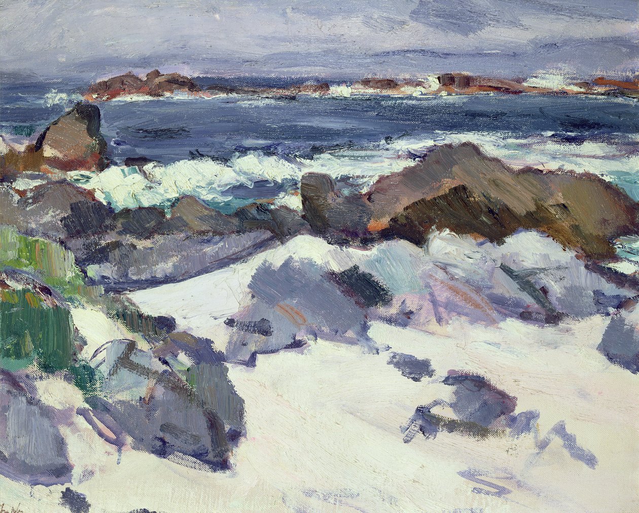 A Rocky Shore, Iona av Samuel John Peploe