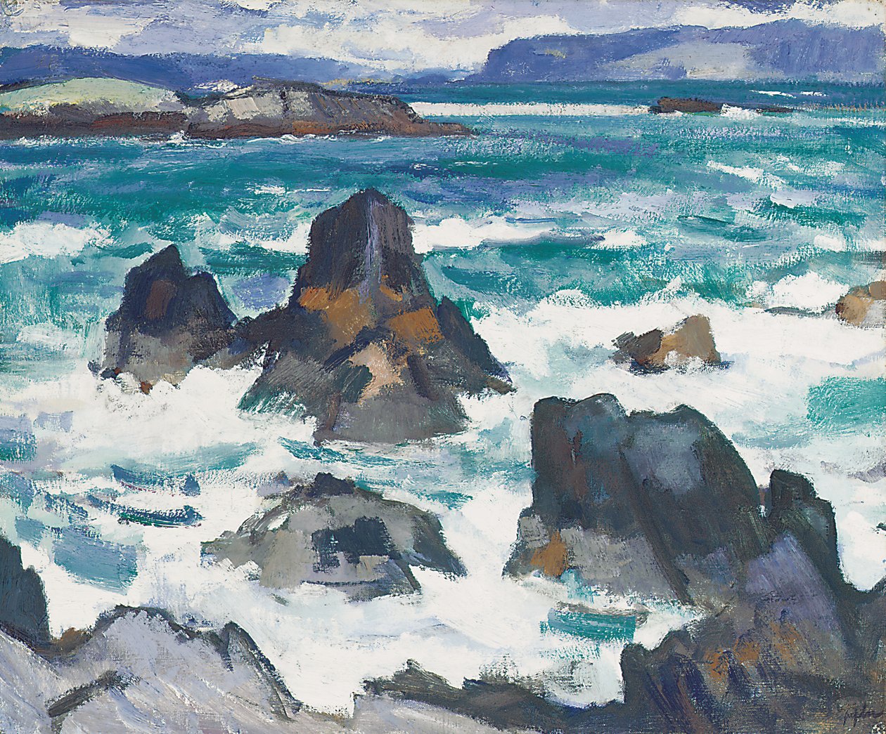 En tøff dag, Iona av Samuel John Peploe