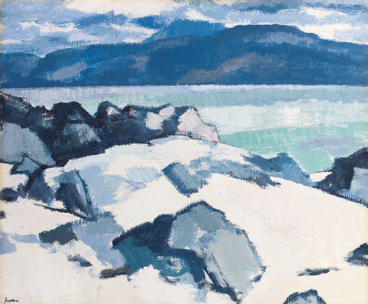 Ben More, Mull, fra Iona av Samuel John Peploe