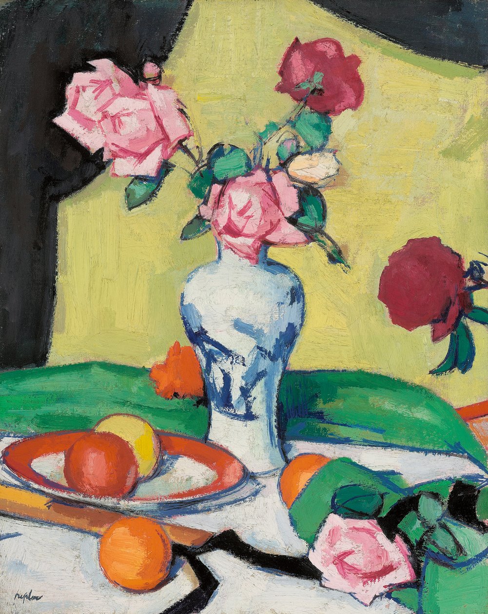 Roses, tidlig på 1920-tallet av Samuel John Peploe