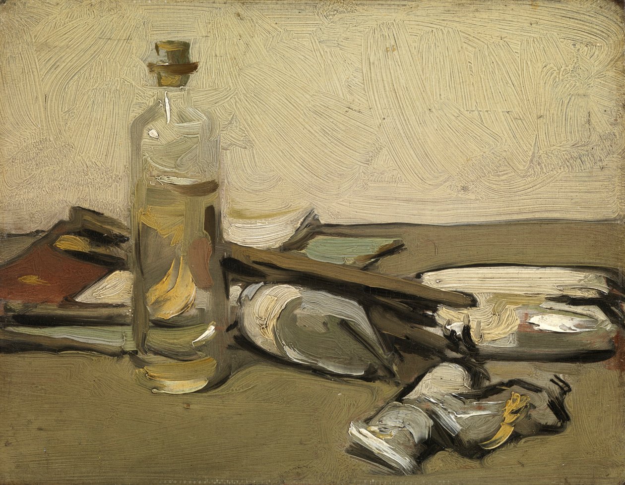Stilleben: Paint Tubes, ca. 1903 (olje på panel) av Samuel John Peploe