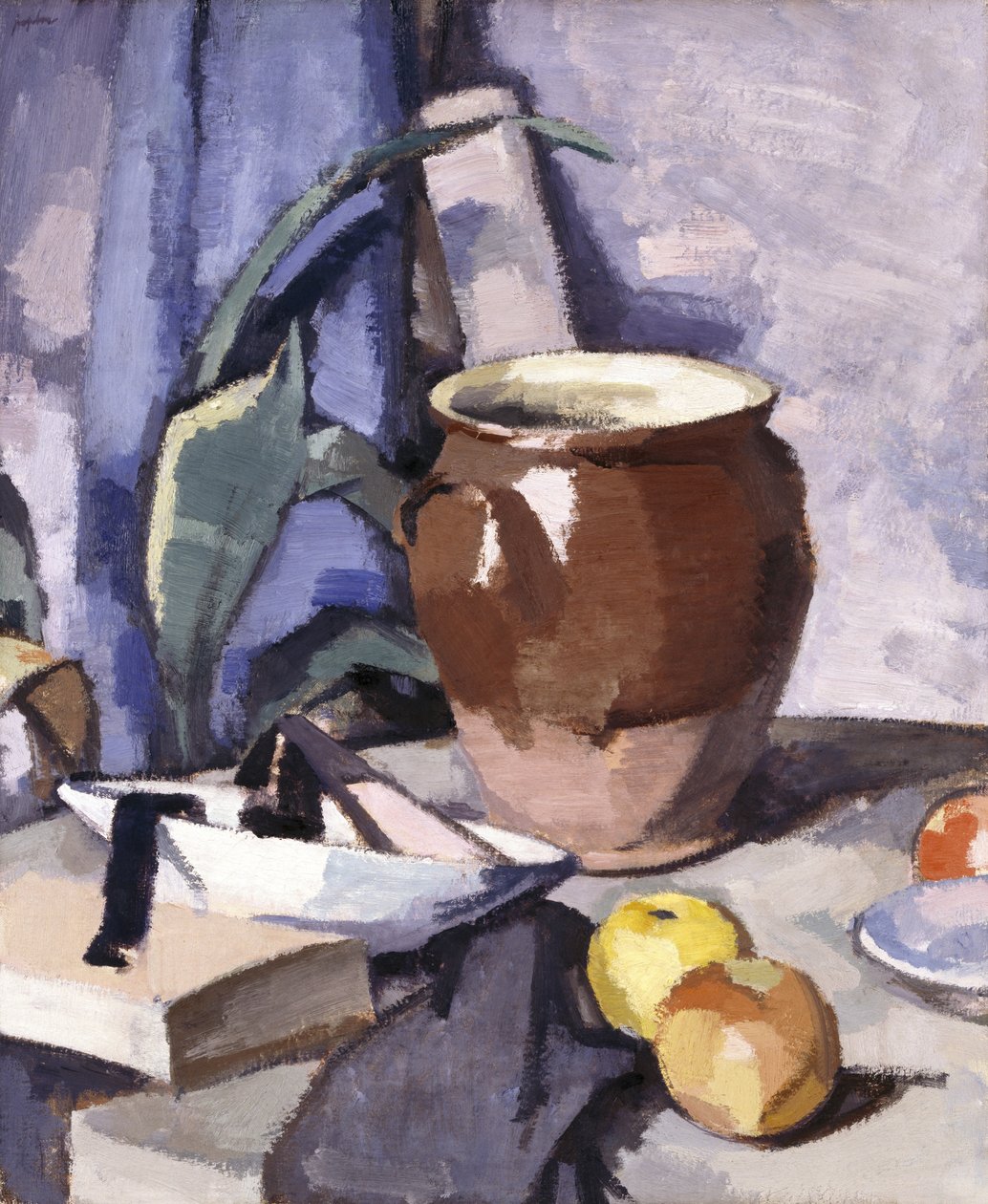 The Brown Crock (olje på lerret) av Samuel John Peploe