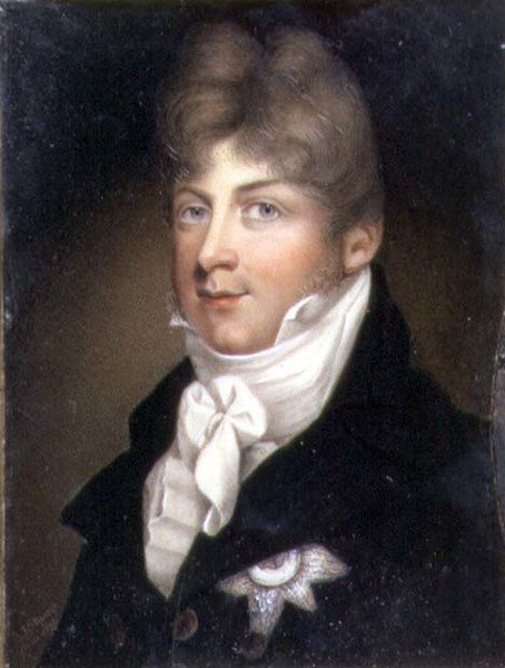 Portrett miniatyr av Augustus, hertugen av Sussex av Samuel John Stump